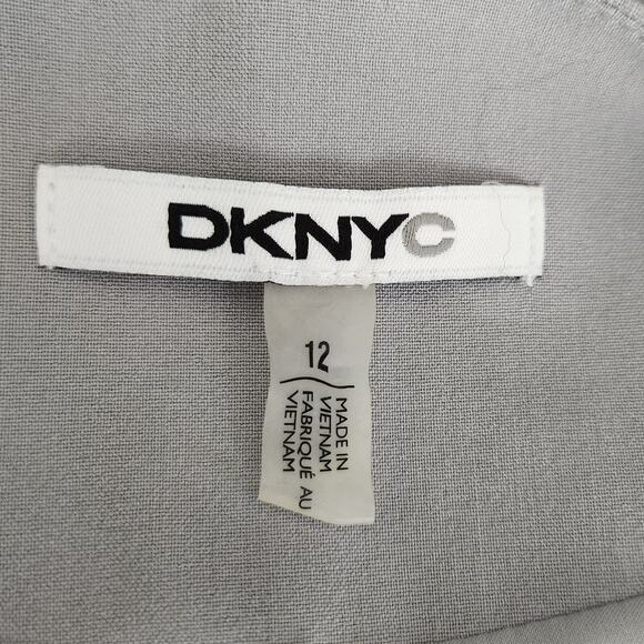 Vintage DKNYC Open Fold Over Front Slimming Sides Color Block Blazer - Picture 2 of 6